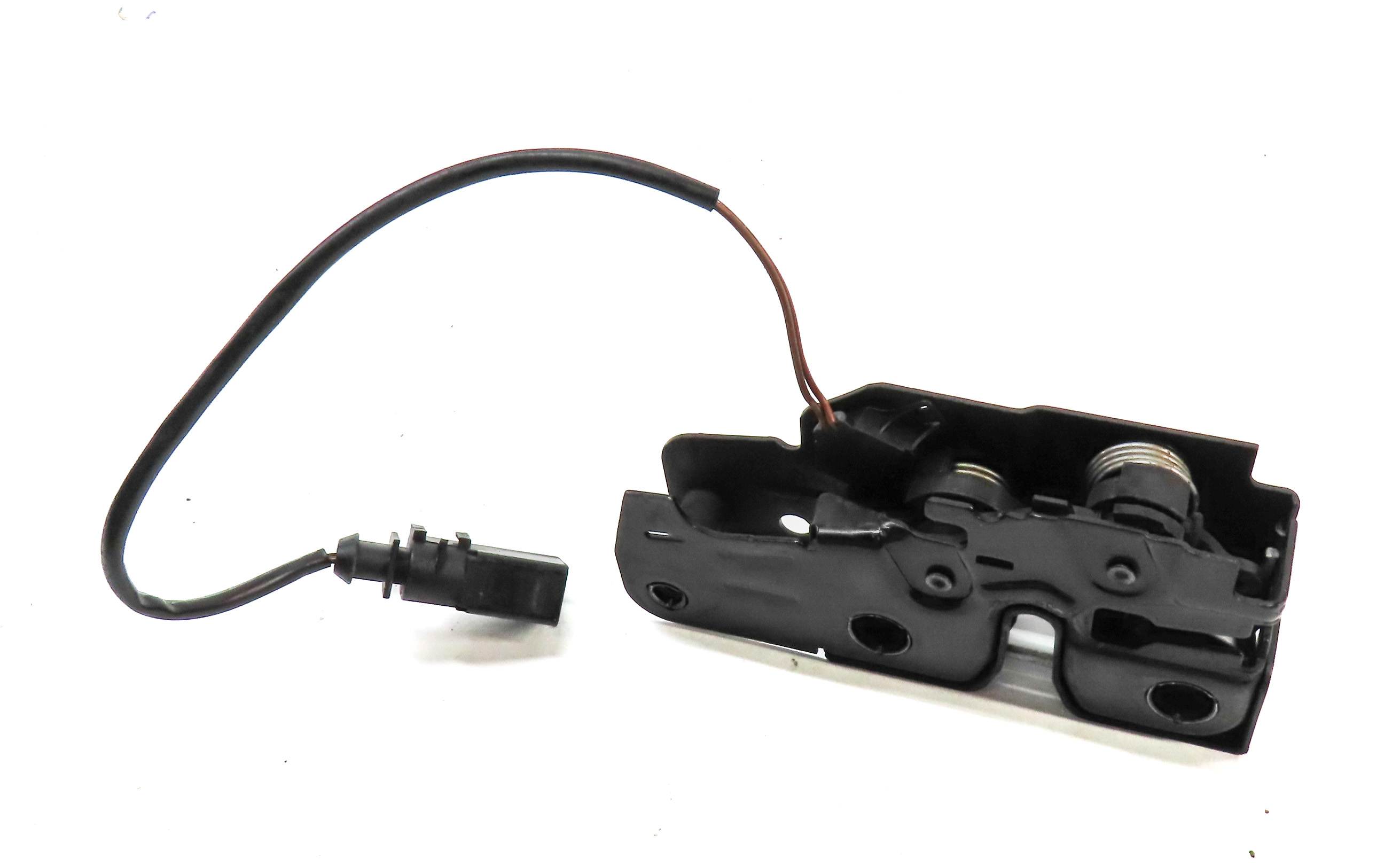 2013 AUDI Q7 (4L) FRONT HOOD BONNET LID LOCK LATCH ACTUATOR w/ CABLE — exact item pictured